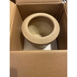 Studio McGee w/ Threshold Threshold Studio McGee Earthenware Pot Weathered Textured 8” X 8” Tan Planter