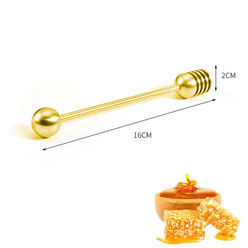 Stainless Steel Honey Dipper, Honey & Beverage Stick, Approx 6.3