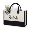 TOPDesign Canvas Tote bag, Miss to Mrs, Gifts for Bride,
