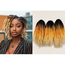 G&G Hair 3 packs Marley twist braids 18 inches 100g 1B/27/613 100% Kanekelon