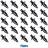 OAUTOO 25Ppcs 6mm Plastic Rivet Fairing & Trim Panel Retainer