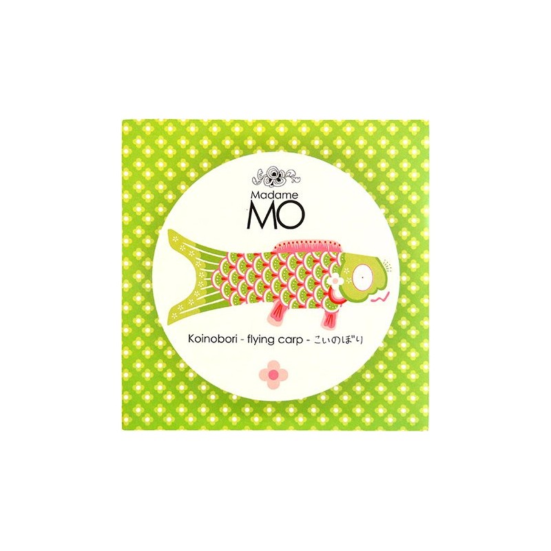 Madame Mo madamumo- Koinobori X-Small (45 cm) [Midori]
