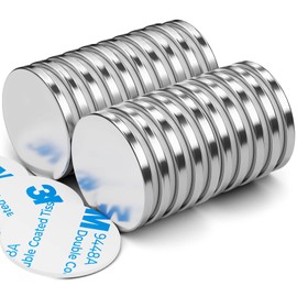 Strong Magnets for Magnetic Board, Pack of 20, 30 x 3 mm, 8 kg, Pull Silver Neodymium Magnets, Extra Strong, Magnets Strong, Whiteboard Magnets, Fridge Magnets, Rare Earth Magnets with Double-Sided