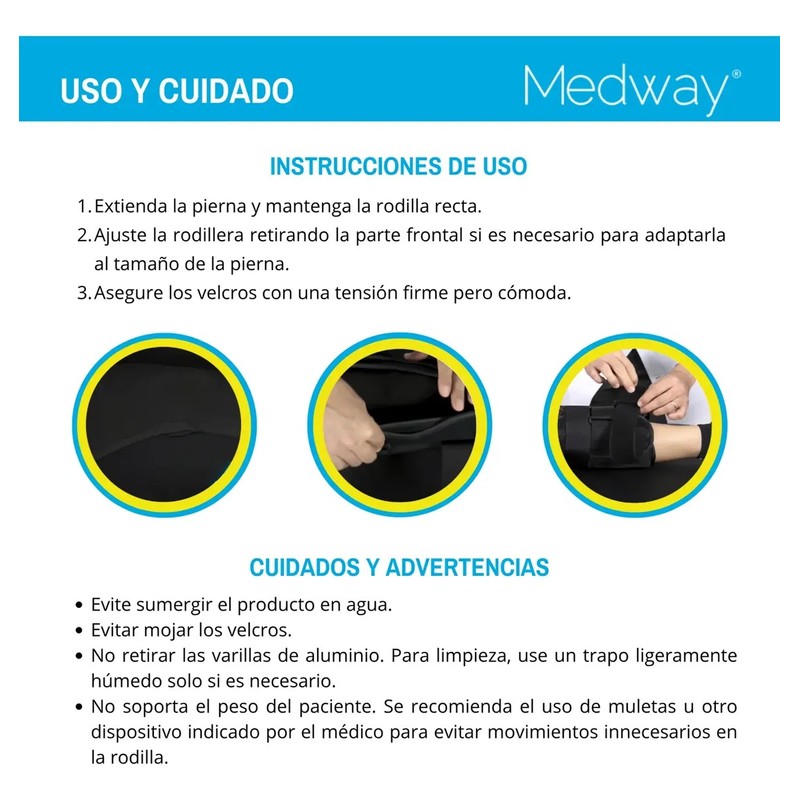 Medway Rodillera Inmovilizadora Tri-panel