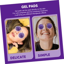 FOMIYES 2pairs Reusable Gel Eye Pads Eye Patches for Adults Cooling Mask Cold Therapy