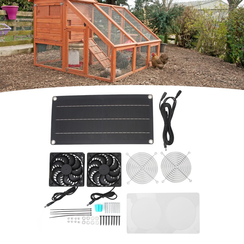 Solar Powered Fan 10W 6V Portable Monocrystalline Silicon PET Laminated