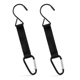 XIHIRCD 2pcs Fence Hooks, Fence Clips for Backpacks Bottles Nylon Aluminum Buckle Hanging Clips Multifunctional Buckles Outdoor Backpack Hook for Baseball Bags Football Bags