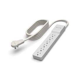 Belkin BE106000-06R Protectores de Sobretensiones de 6 Salidas, Blanco