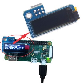 DIYmall PiOLED 0.91inch I2C 128X32 SSD1306 OLED Display Module for Raspberry Pi (White x 1pc)