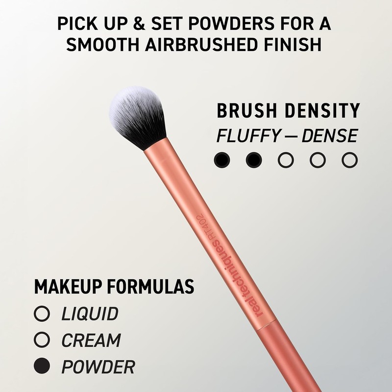 REAL TECHNIQUES, Face Base Set, Kit de Brochas de Maquillaje