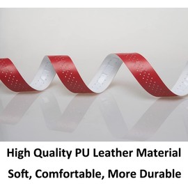 LEXICANMHS Cycling Bicycle Handlebar Tape, Waterproof, Non-Slip and Shock Absorbing with Leather Look for Road Bike and Urban Cycling, Includes Masking Tape and Aluminium Alloy Bicycle Handlebar Plugs