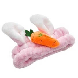 IVICOO Halloween Headbands for Women,Cute Halloween Headpiece Hair Accessories,Makeup Headband,Skincare Face Wash Headband,Spa Headbands For Girls Women,1 Pack Pink Bunny Ears