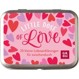 Little Dose of Love: 25 kleine Liebeserklärungen für zwischendurch | Süße Metalldose mit Liebesbotschaften als romantisches Geschenk für Valentinstag, Jahrestag, o.ä.