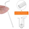 HARFINGTON Ball End Hex Key Wrench 2.5mm CR-V Steel L-Shape
