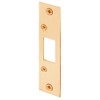 Prime-Line E 2432 Deadbolt Strike, 4-7/8 In., Brass Plated (Single