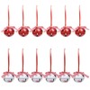 LIHAO Pack of 12 Bells, Snowflakes, Christmas Tree Decorations, Christmas