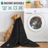 PetAmi Dog Blanket for Large Medium Dogs Black, Fluffy Soft