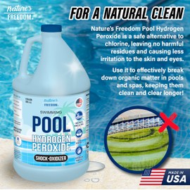 Nature's Freedom Hydrogen Peroxide Swimming Pool and Spa Non-Chlorine Shock-Oxidizer (1 Gallon)