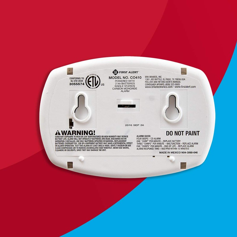 First Alert Carbon Monoxide Detector Alarm|No Outlet Required with Digital