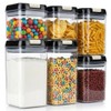 OMIO Airtight Kitchen Storage Containers (6-Pack) - Easy-Grip Pull Tab