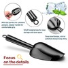Herogo 3oz Mini ice Scoop Set of 2, Small Stainless