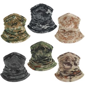 Cooling Neck Gaiter for Men Women Gator Face Mask Scart Cover Breathable Sun Protection Balaclava (camouflage-E)