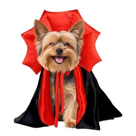 Disfraces de Halloween para perros pequeños, medianos y grandes, gatos, disfraz de vampiro ajustable, collar de pie, disfraz de perro pequeño, disfraz de Halloween para perro salchicha, bulldog