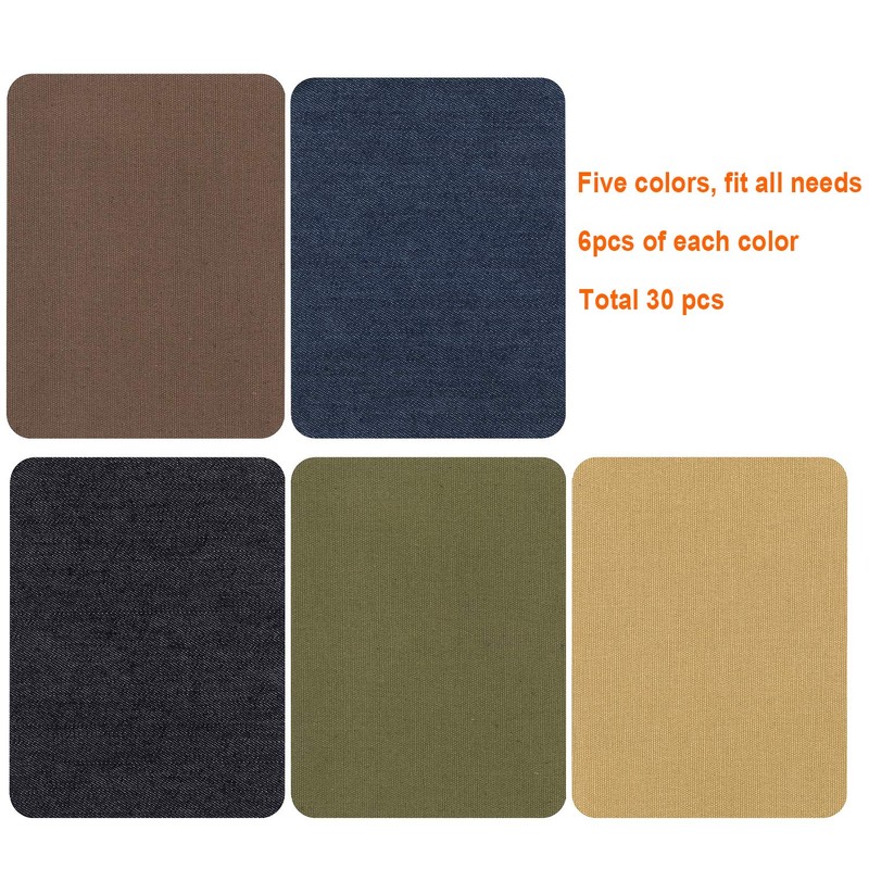 Iron On Patches for Clothing Jeans 30 PCS, Denim Repair