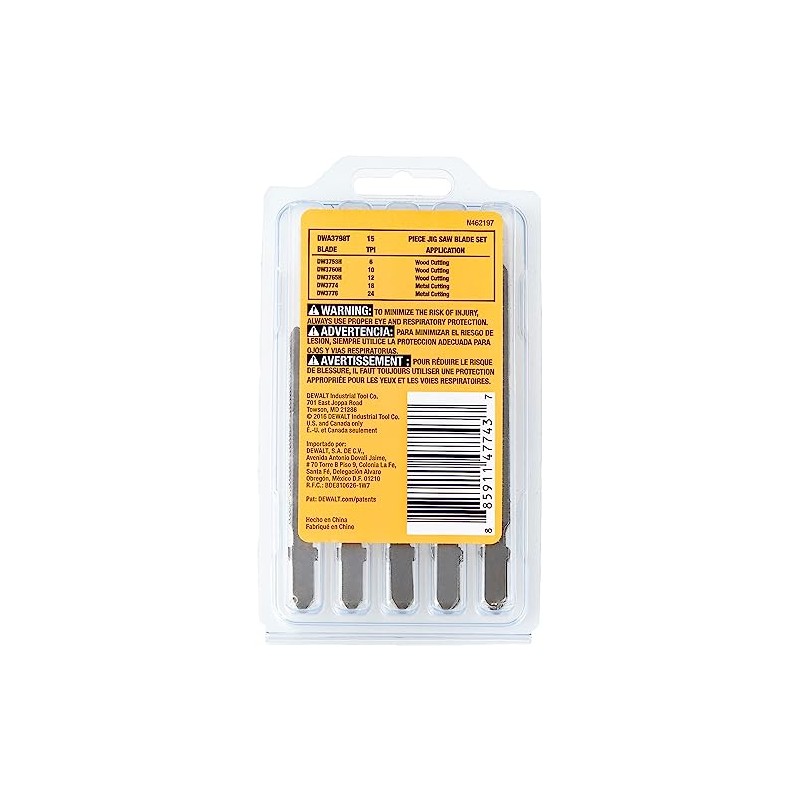 15 PIECE T-SHANK JIG SAW SET
