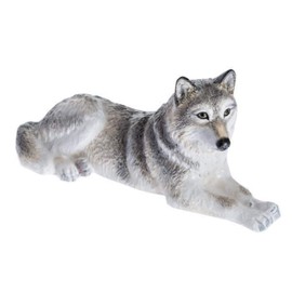 John Beswick JBDW4 Lying Wolf Figurine