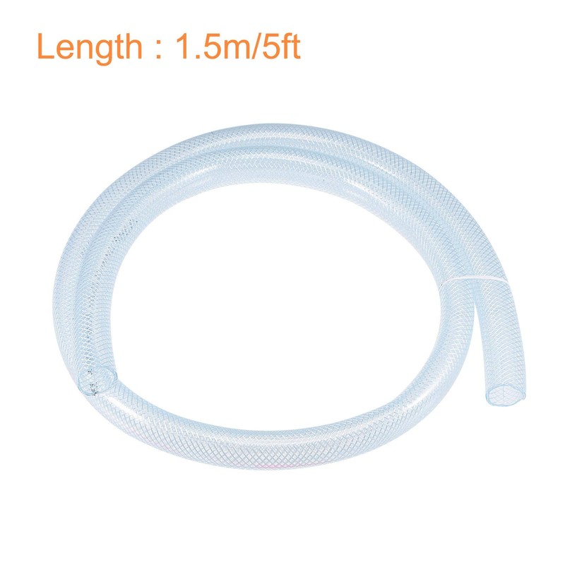 sourcing map Braided PVC Tubing, 1"(25mm) ID 1 3/16"(30mm) OD