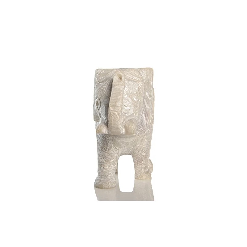 WC Handmade Elephant 2Inch Tall Mother with Baby Elephant Figurine