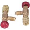 2PCS Refrigeration Control Valve 1/4SAE Male Thread 5/16SAE Female Thread