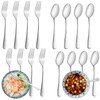 24 Pcs Forks and Spoons Silverware Set, Food Grade Stainless