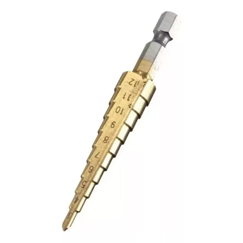 Veraly Brocas Escalonadas Conicas 3 Aleacion Nitruro De Titanio