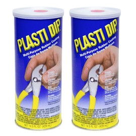 Plasti Dip Red Liquid Rubber Dip Can 14.5 Oz for Automotive Enthusiasts – Peelable, Durable Tool & Rubber Coating – Tool Handle Coating for Automotive & DIY Projects – (2 pack)