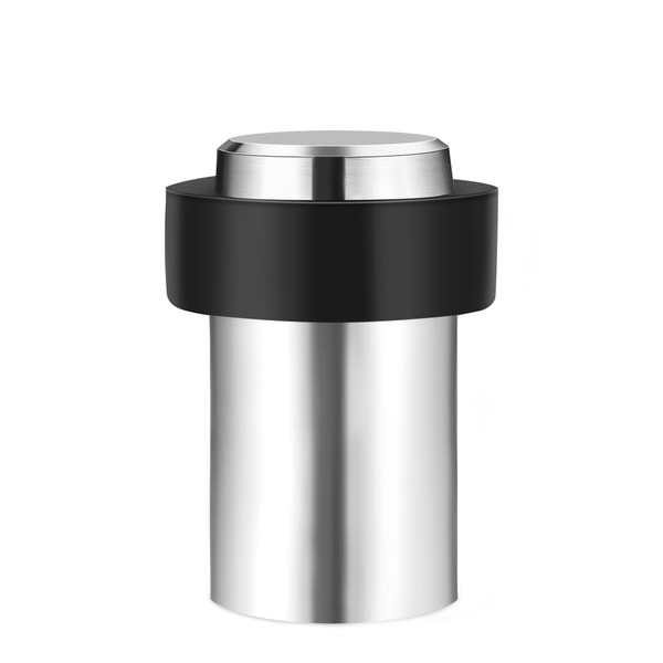 2PCS Stainless Steel Cylindrical Universal Door Stop, 1-3/4 Inch Brushed