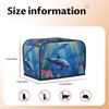 HSYOYO Underwater Dolphin Toaster Cover 2 Slice Wide Slot Bread
