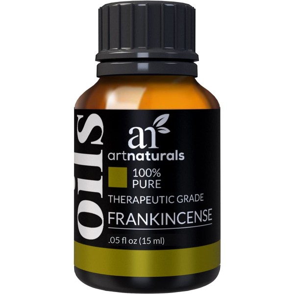 ArtNaturals 100% Pure Frankincense Essential Oil - (.5 Fl Oz / 15ml) - Natural Undiluted Therapeutic Grade – Premium Aromatherapy Quality Oil for Diffuser Internal Use, Skin, and Face - Frankensence