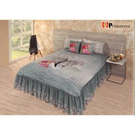 Competition Colcha Odile Cisne Matrimonial  + 2 Cojines , Carla Depot