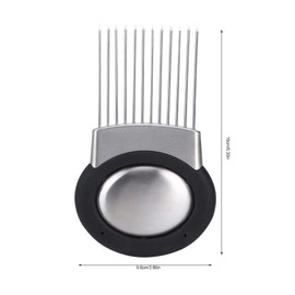 Onion Holder, Handheld Stainless Steel Onion Cutter, All-in-One Vegetable Cutter Machine & Odour Remover for Potatoes, Cucumbers, Tomatoes and Other Vegetables