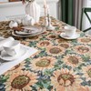 VOGOL Yellow Sunflower Pattern Table Cloth, Soft and Thick Jacquard