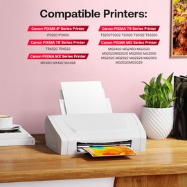 245XL 246XL Combo Pack Compatible for Canon Ink 245 246 PG-245XL CL-246XL Work with Canon Pixma TS3120 MG2520 MX492 TR4520 TS202 MG2525 MG3022 MG2522 MG2922 MG2420 Remanufactured (Black, Tri-Color)