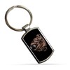 Fractal Artworks Staffordshire Bull Terrier Keyring with Stunning Fractal Art
