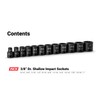 Capri Tools 3/8 in. Drive Shallow Impact Socket Set, 12-Point,