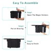 IGNPION Canvas Bed Box Bed Bags Baskets Hanging Adjustable Strap