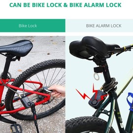 Remote Control Alarm Lock, Electric Motorcycle Password Steel Chain Lock, for Indoor and Outdoor Use