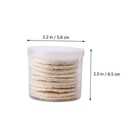 MERRYHAPY 10Pcs Loofah Makeup Puff Reusable Facial Cleaning Pads for Women Makeup Remover Gentle Exfoliating Loofah Pads for All Skin Types for Daily Cleansing