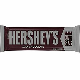 HERSHEY'S Chocolate Candy Bars, King Size (Pack of 18)