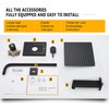SOOOHOT Black Shower Head and Handle Set, Shower Faucet Set